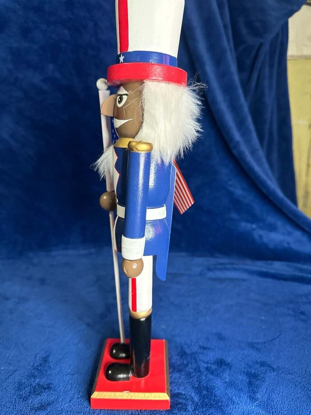 Ashland Red, White & Blue Patriotic Uncle Sam Nutcracker